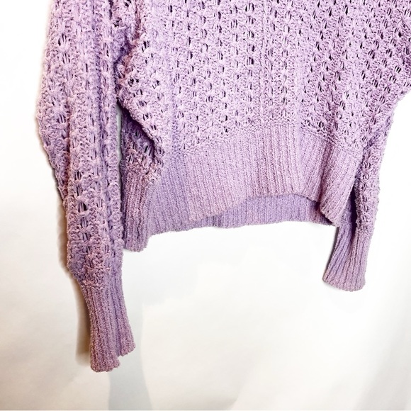 Free People Lavender Knit Sweater - Picture 4 of 5